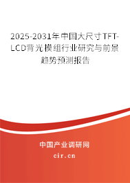 2025-2031年中國大尺寸TFT-LCD背光模組行業研究與前景趨勢預測報告