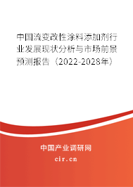 中國流變改性涂料添加劑行業發展現狀分析與市場前景預測報告（2022-2028年）