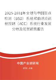 2025-2031年全球與中國盲點檢測（BSD）系統和自適應巡航控制（ACC）系統行業發展分析及前景趨勢報告