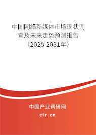 中國網絡新媒體市場現狀調查及未來走勢預測報告（2025-2031年）