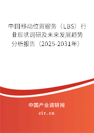 中國移動位置服務（LBS）行業現狀調研及未來發展趨勢分析報告（2025-2031年）