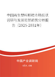 中國再生塑料顆粒市場現狀調研與發展前景趨勢分析報告（2025-2031年）