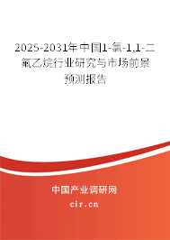 2025-2031年中國1-氯-1,1-二氟乙烷行業研究與市場前景預測報告