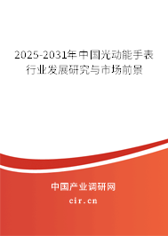 2025-2031年中國光動能手表行業發展研究與市場前景