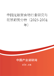 中國光敏聚合物行業研究與前景趨勢分析（2025-2031年）