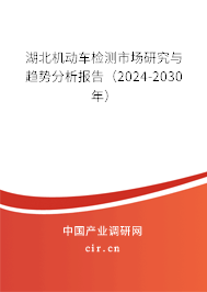 湖北機(jī)動(dòng)車檢測(cè)市場(chǎng)研究與趨勢(shì)分析報(bào)告（2024-2030年）