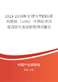 2024-2030年全球與中國尿素硝酸銨（UAN）市場現(xiàn)狀深度調(diào)研與發(fā)展趨勢預測報告