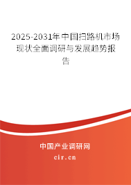 2025-2031年中國掃路機市場現狀全面調研與發展趨勢報告