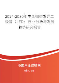 2024-2030年中國微型發光二極管（LED）行業分析與發展趨勢研究報告