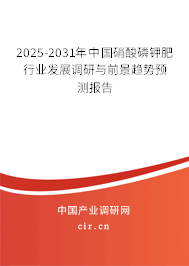 2025-2031年中國硝酸磷鉀肥行業發展調研與前景趨勢預測報告