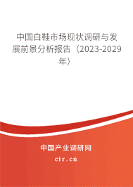 中國白鞋市場現狀調研與發展前景分析報告（2023-2029年）