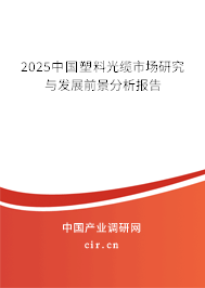 2025中國塑料光纜市場研究與發展前景分析報告