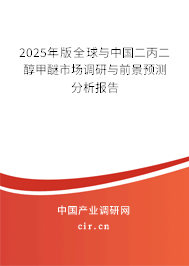 2025年版全球與中國二丙二醇甲醚市場調研與前景預測分析報告