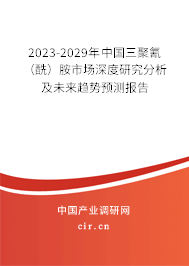 2023-2029年中國三聚氰（酰）胺市場深度研究分析及未來趨勢預測報告