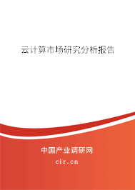 云計算市場研究分析報告