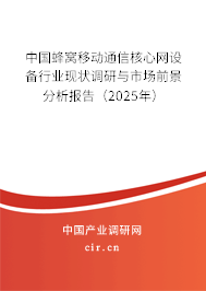 中國蜂窩移動通信核心網設備行業現狀調研與市場前景分析報告（2025年）