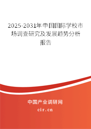 2025-2031年中國國際學校市場調查研究及發展趨勢分析報告
