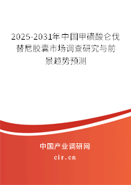2025-2031年中國甲磺酸侖伐替尼膠囊市場調查研究與前景趨勢預測