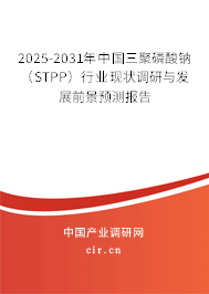 2025-2031年中國三聚磷酸鈉（STPP）行業現狀調研與發展前景預測報告