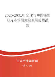2025-2031年全球與中國攝影燈光市場研究及發(fā)展前景報告
