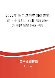 2022年版全球與中國碳酸氫鈉（小蘇打）行業深度調研及市場前景分析報告