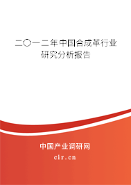 二〇一二年中國合成革行業(yè)研究分析報(bào)告