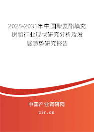 2025-2031年中國聚氨酯填充樹脂行業現狀研究分析及發展趨勢研究報告