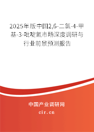 2025年版中國2,6-二氯-4-甲基-3-吡啶氰市場深度調研與行業前景預測報告