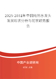 2025-2031年中國電熱水龍頭發展現狀分析與前景趨勢報告