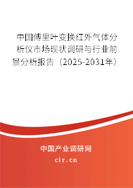 中國傅里葉變換紅外氣體分析儀市場現狀調研與行業前景分析報告（2025-2031年）