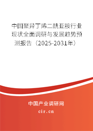 中國聚異丁烯二酰亞胺行業現狀全面調研與發展趨勢預測報告（2025-2031年）
