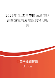 2024年全球與中國面漆市場調查研究與發展趨勢預測報告