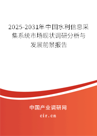 2025-2031年中國水利信息采集系統市場現狀調研分析與發展前景報告
