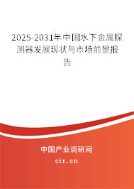 2025-2031年中國水下金屬探測器發展現狀與市場前景報告