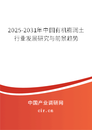 2025-2031年中國有機膨潤土行業發展研究與前景趨勢