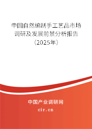 中國自然編制手工藝品市場調研及發展前景分析報告（2025年）