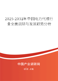 2025-2031年中國電力代維行業全面調研與發展趨勢分析