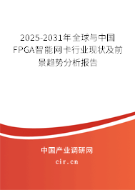 2025-2031年全球與中國FPGA智能網卡行業現狀及前景趨勢分析報告