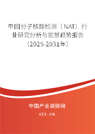 中國分子核酸檢測（NAT）行業研究分析與前景趨勢報告（2025-2031年）