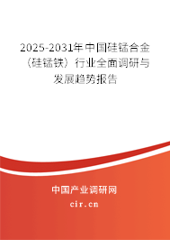2025-2031年中國硅錳合金（硅錳鐵）行業(yè)全面調研與發(fā)展趨勢報告