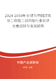 2024-2030年全球與中國過氧化二碳酸二異丙酯行業現狀全面調研與發展趨勢