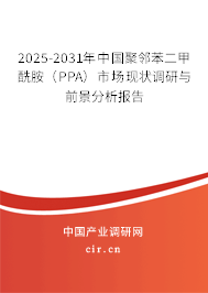 2025-2031年中國聚鄰苯二甲酰胺（PPA）市場現狀調研與前景分析報告