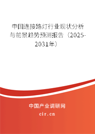 中國連接路燈行業現狀分析與前景趨勢預測報告（2025-2031年）