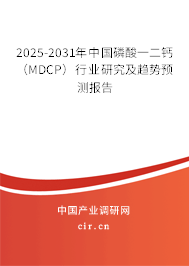 2025-2031年中國磷酸一二鈣（MDCP）行業研究及趨勢預測報告