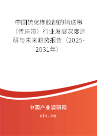 中國硫化橡膠制的輸送帶（傳送帶）行業發展深度調研與未來趨勢報告（2025-2031年）