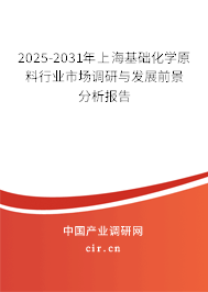 2025-2031年上海基礎化學原料行業市場調研與發展前景分析報告