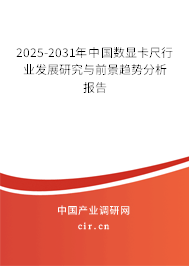 2025-2031年中國數顯卡尺行業發展研究與前景趨勢分析報告