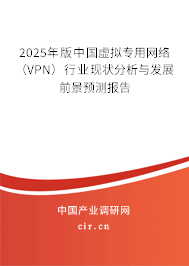 2025年版中國虛擬專用網絡（VPN）行業現狀分析與發展前景預測報告