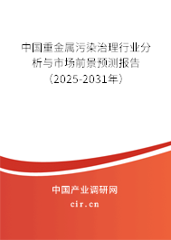 中國重金屬污染治理行業分析與市場前景預測報告（2025-2031年）