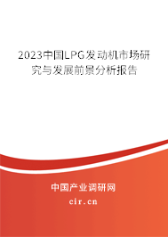 2023中國LPG發動機市場研究與發展前景分析報告
